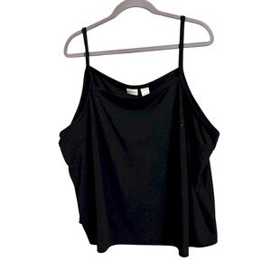 Merona Y2K Black Spaghetti Strap Tank Top‎ Plus 22W/24W